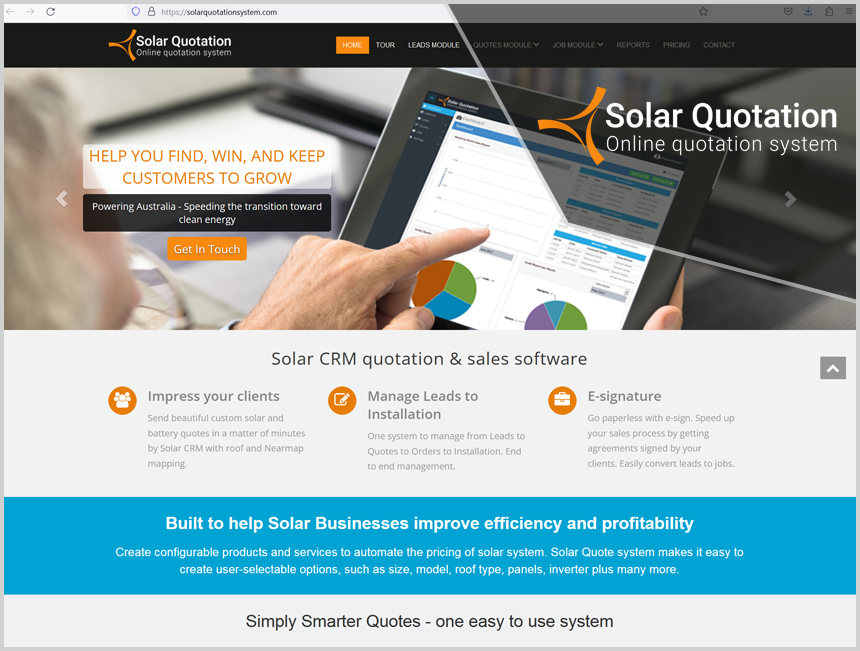 Solar Quotation System – CRM