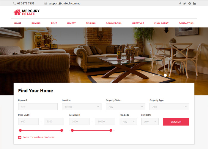 website designer for real estate